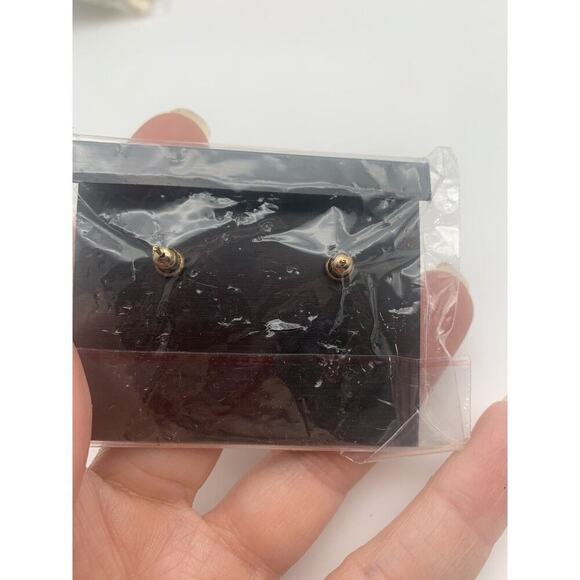 Vintage 80’s New Old Stock Bone Earrings With Removable Studs 2 In 1 Earrings - Picture 3 of 4